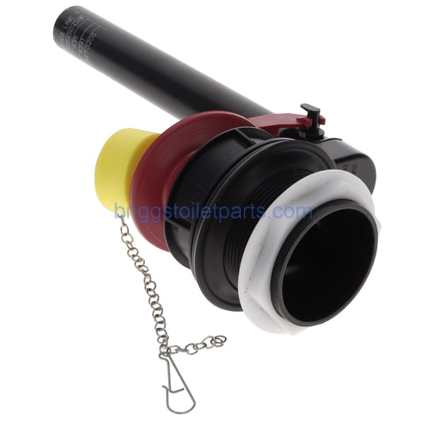 bottom of the flush valve where it will mount to the tank