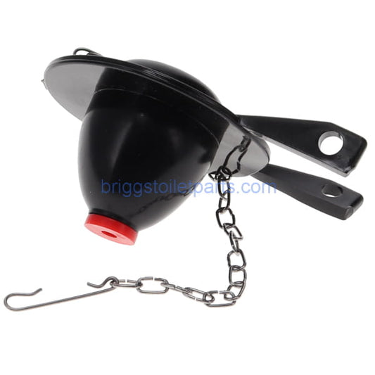 bottom of the flapper showing the insert