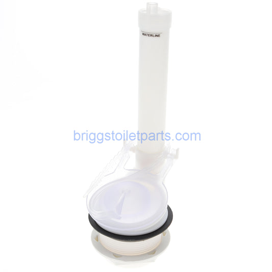 image showing the top of the flapper and overflow tube on the B351214 flush valve