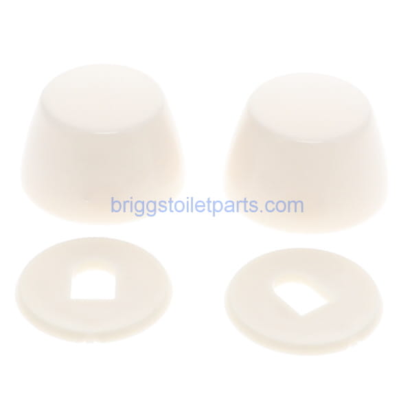 Briggs White Bolt Caps