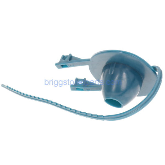 bottom of the flapper with the hole