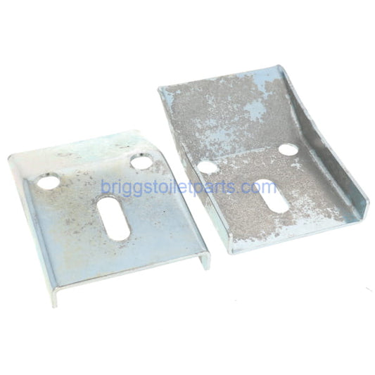 image of the top and bottom of the Briggs urinal hangers
