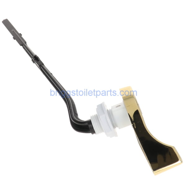 side of the lever showing the nut to secure it to the tank