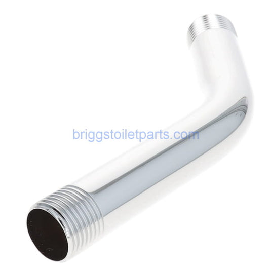 image showing the complete shower arm with threads on both ends of the arm.