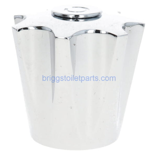 side view of the handle with the index button installed.