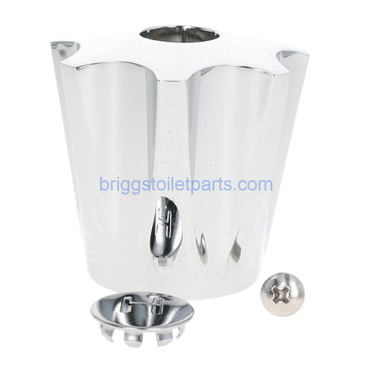 side image of the handle showing the index button and screw